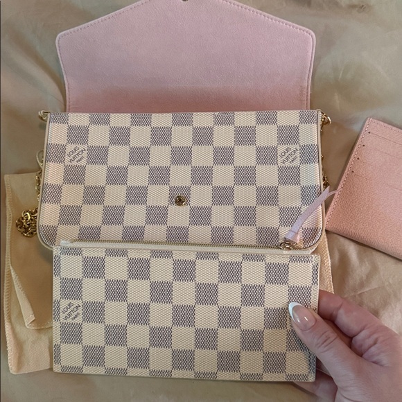 Louis Vuitton - Pochette Félicie in Damier Azur Canvas - NWT - Picture 5 of 9